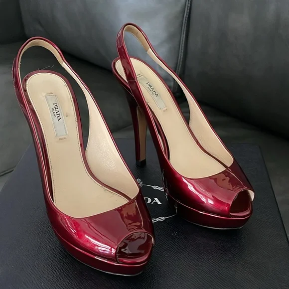 PRADA Peep-toe Heels ! - Picture 2 of 6